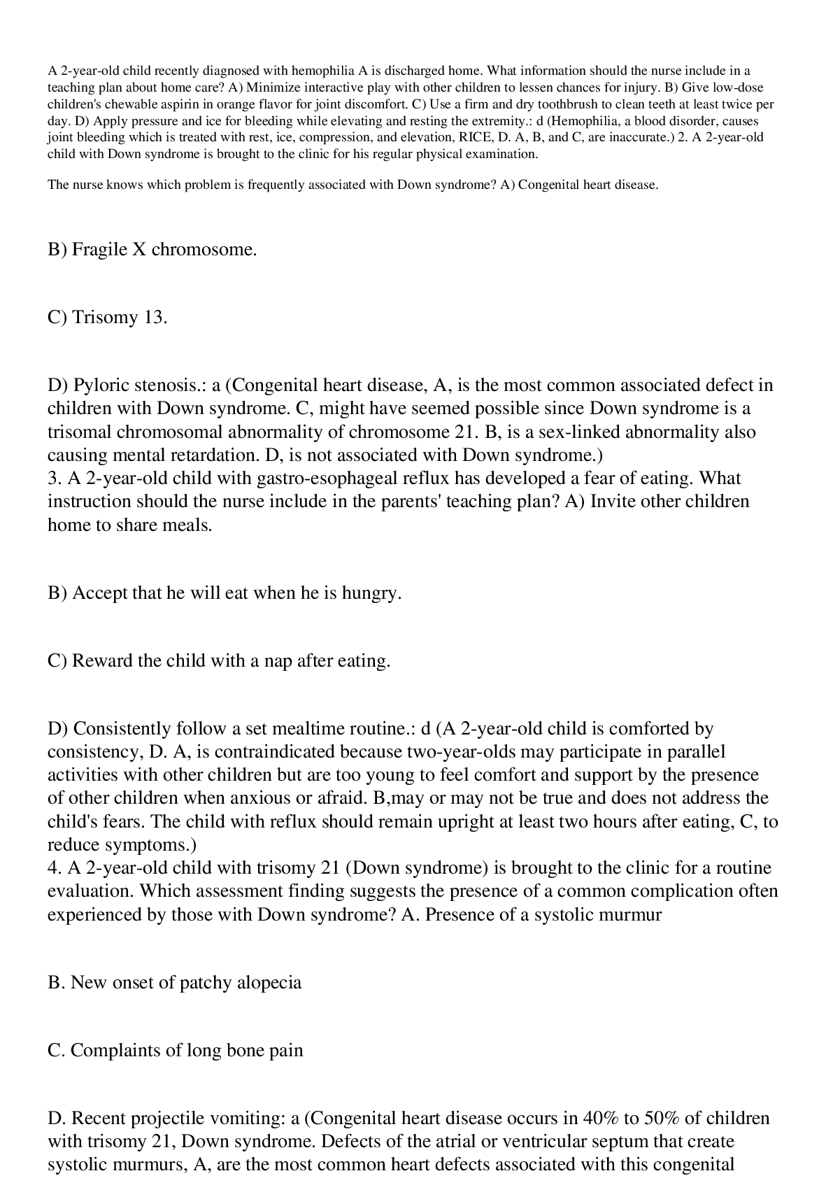 Preview image for NURS 2901HESI PEDS EXAM 2_Latest,100% CORRECT