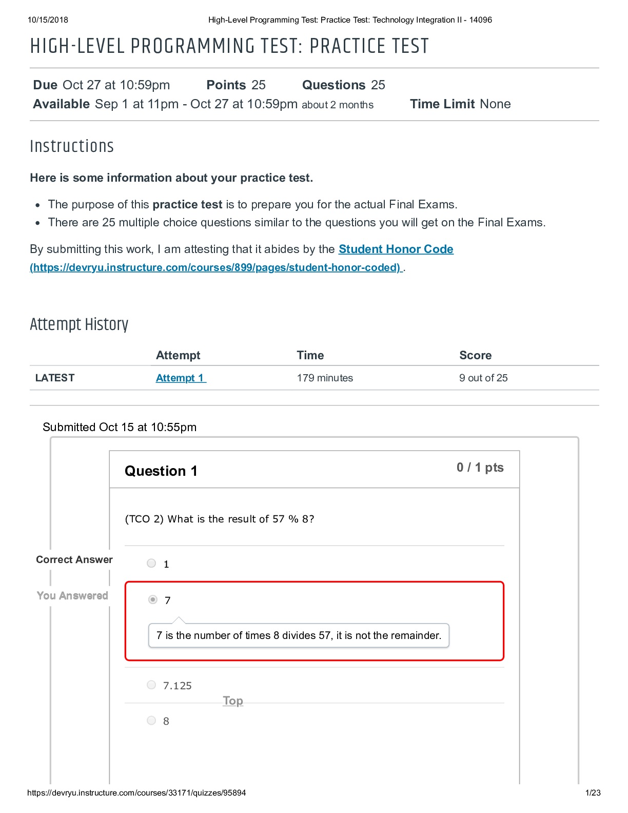 Preview image for ECET 497 High-Level Programming Test_ Practice Test_ Technology Integration II - 14096