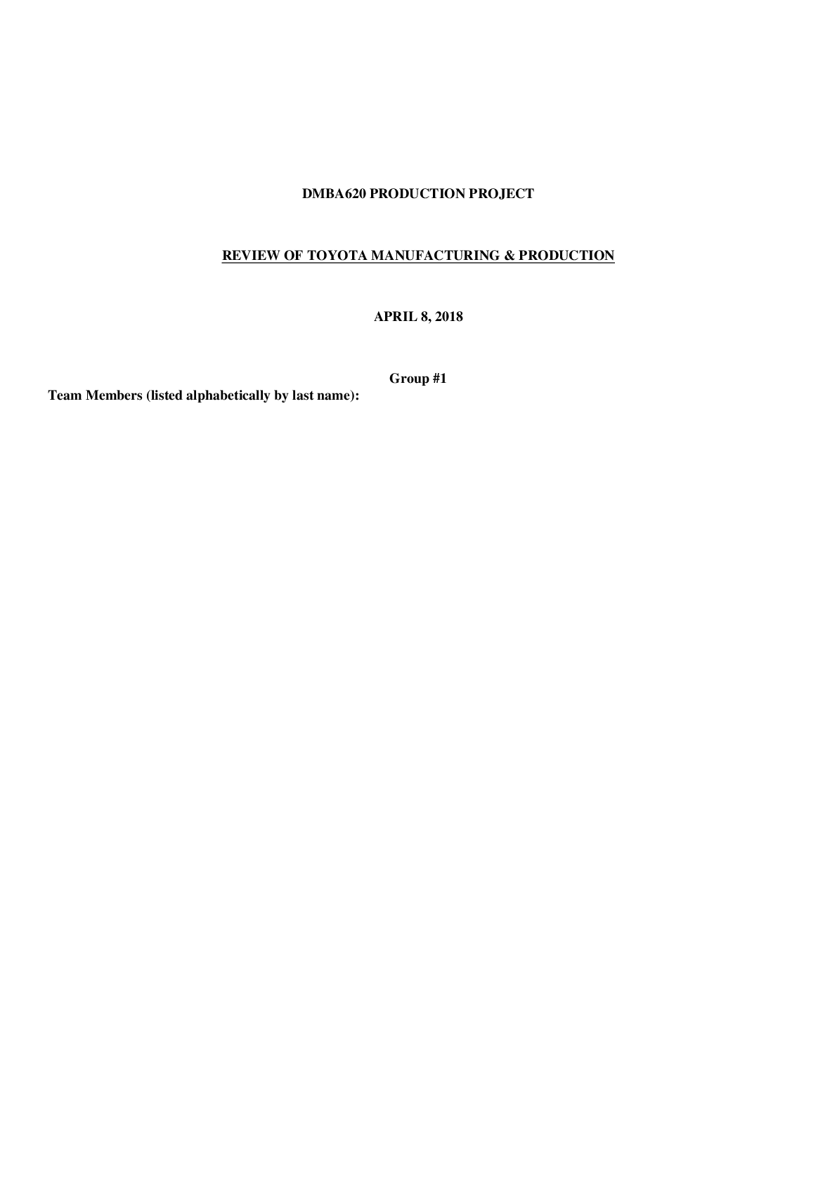 Preview image of FSM 438 TOYOTA PRODUCTION document