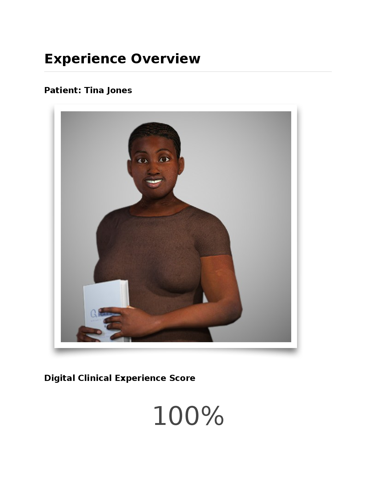 Recommended document preview for Tina Jones Shadow Health Experience Overview Health History  NURS N3315