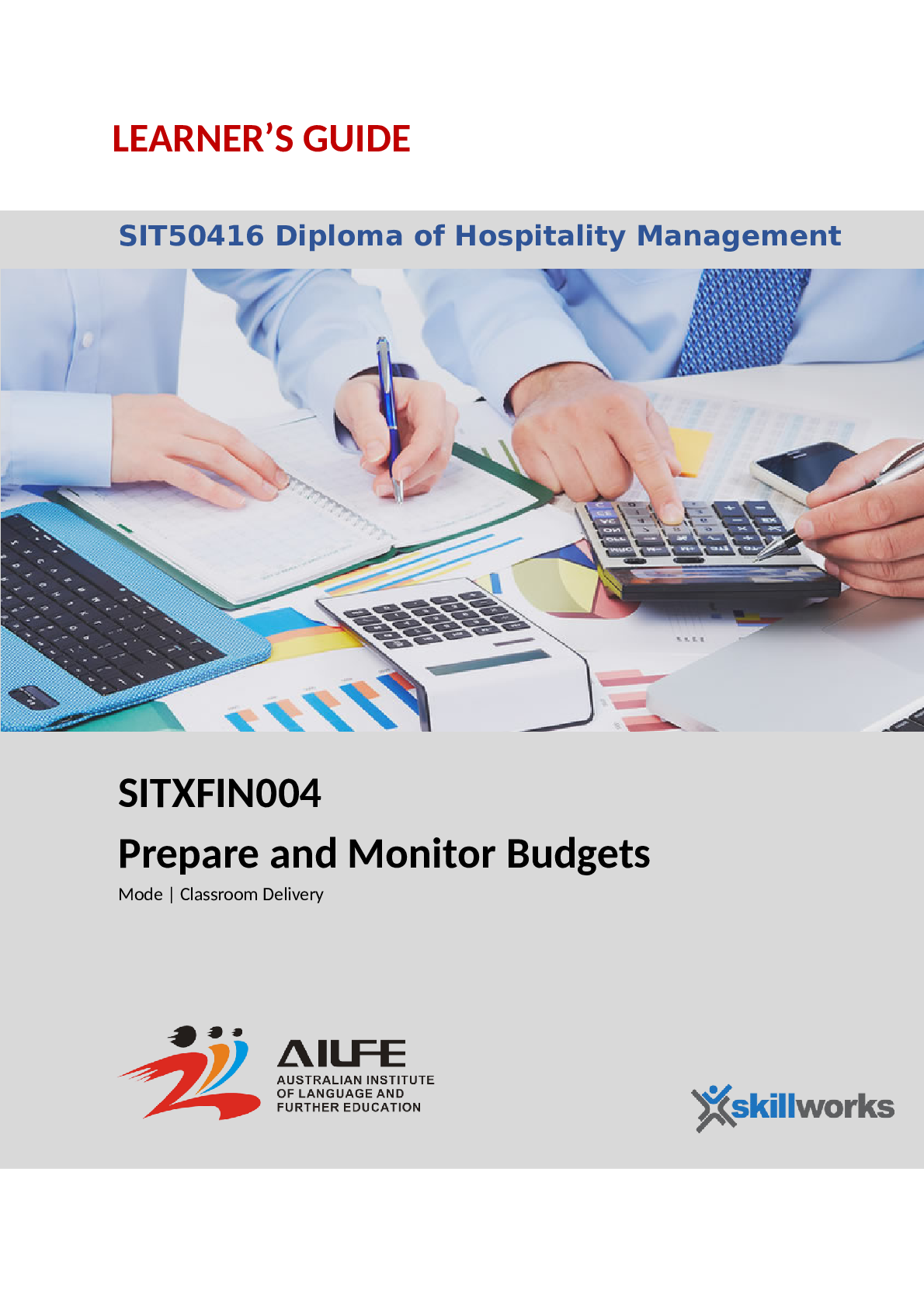 Preview image for Learner_SITXFIN004 Prepare and Monitor Budgets V2 LATEST UPDATE 2022.