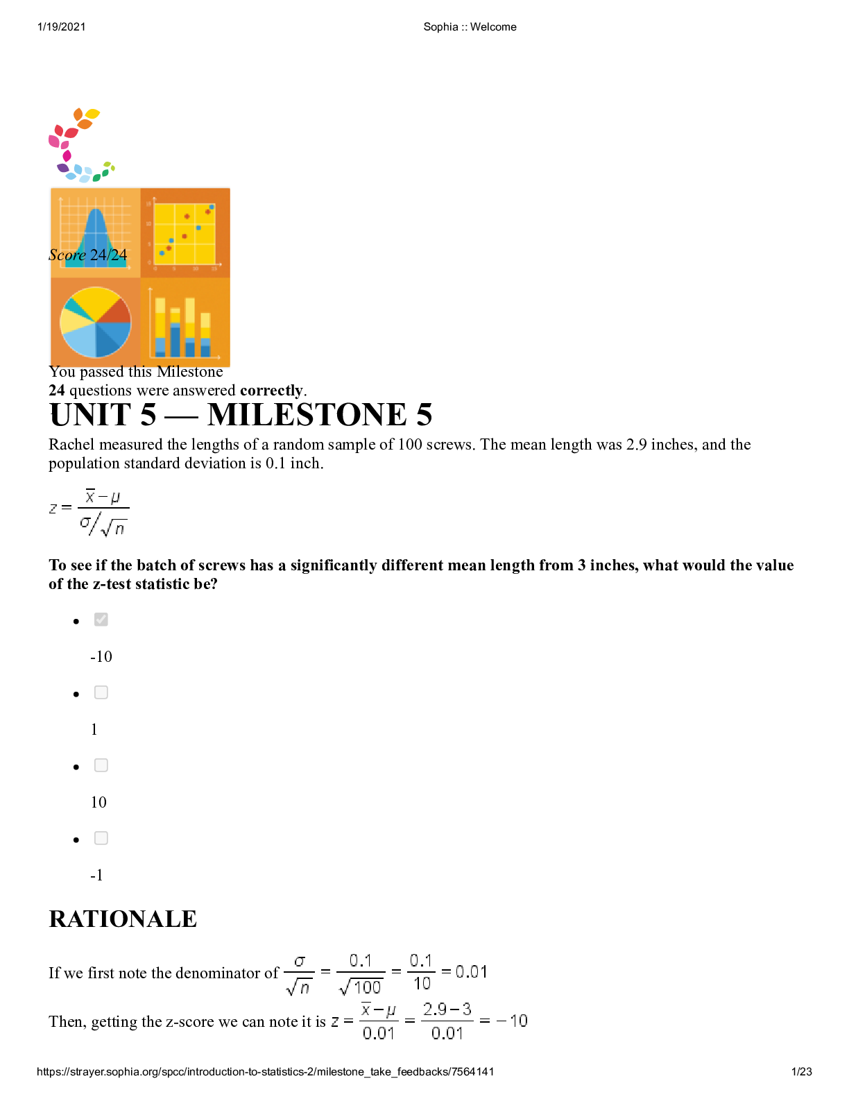 Preview image of MATH 300 UNIT 5 Milestone. document