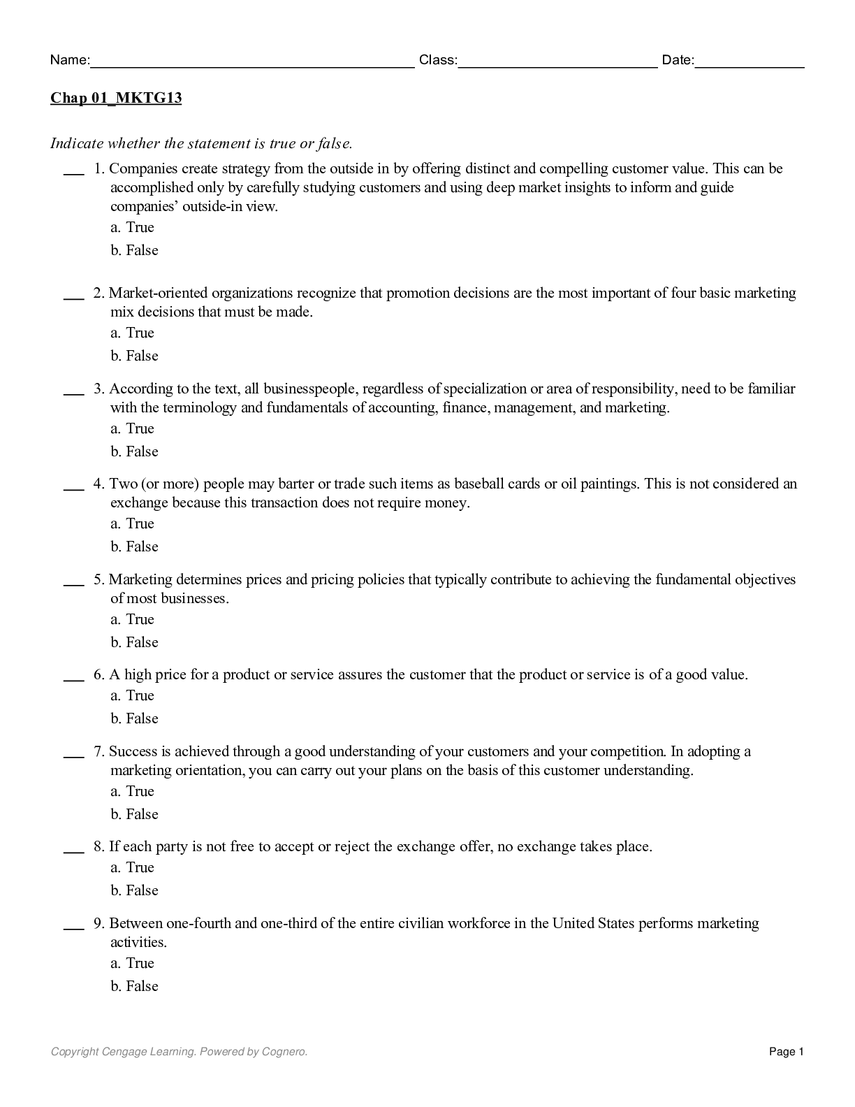 Preview image for MKTG 13th Edition by Charles Lamb TEST BANK