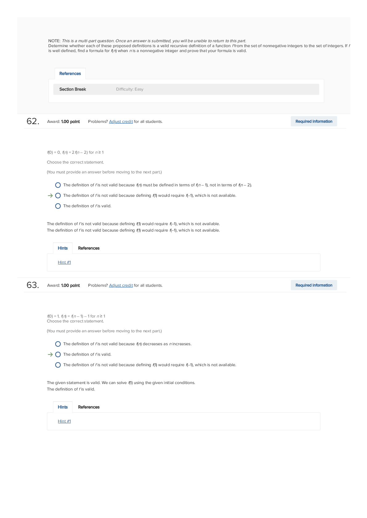Preview image of Australian National UniversityMATH 1005Math_Tutorial_Review 63 document