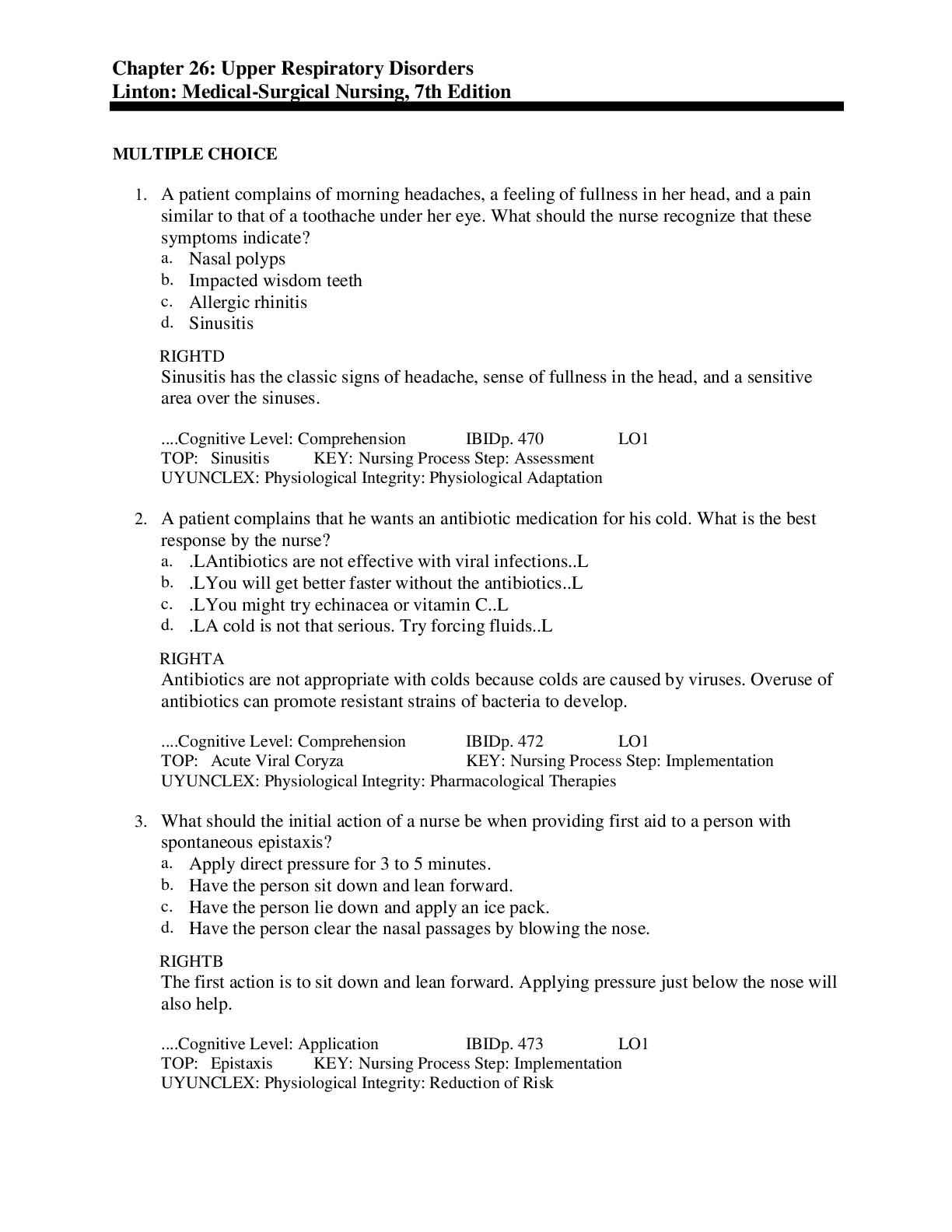 Preview image of Medical-Surgical Nursing document