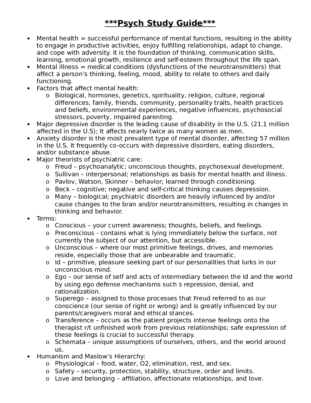 Preview image for ATI Mental Health Study Guide. (Complete study guide) updated