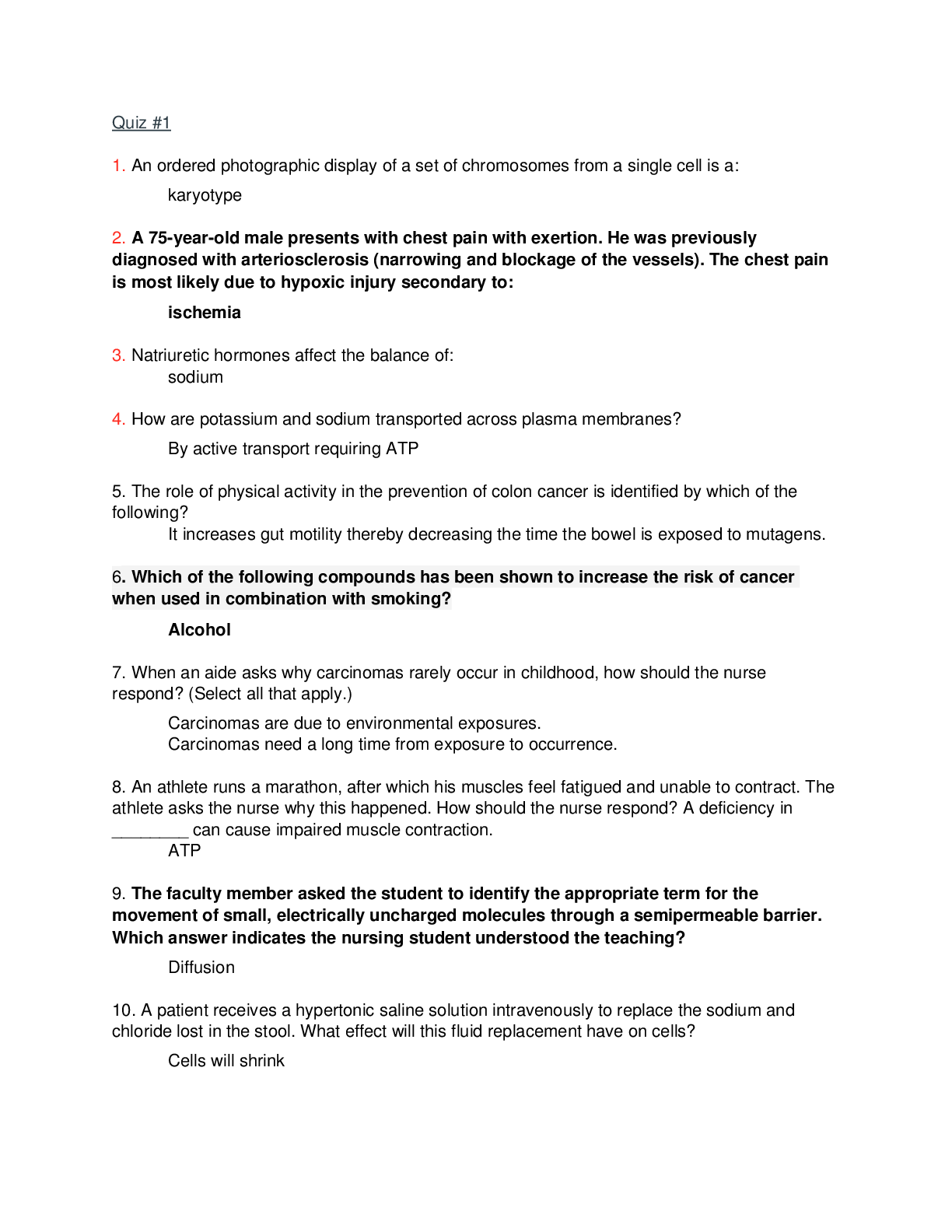 Preview of University of South FloridaNUR 3125Mid-term Study Guide.