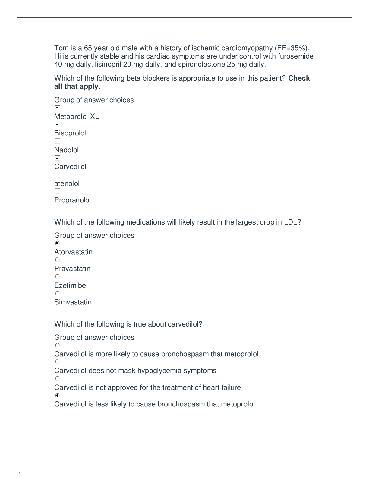 Preview image of Ati Nursing Module 5 module quiz review questions document
