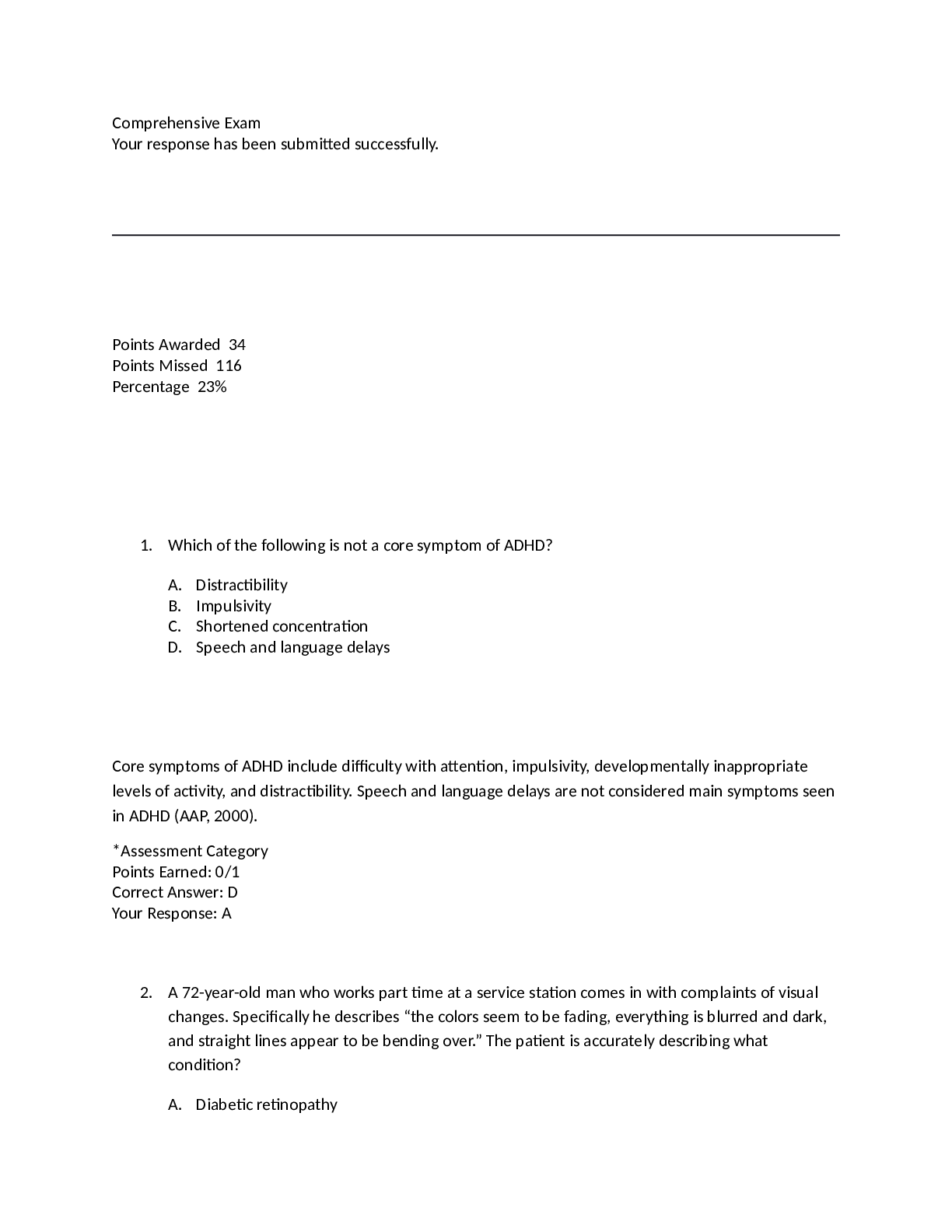 Preview image for Mosby_Comprehensive_Exam_5 Questions And_Answers VERIFIED /////