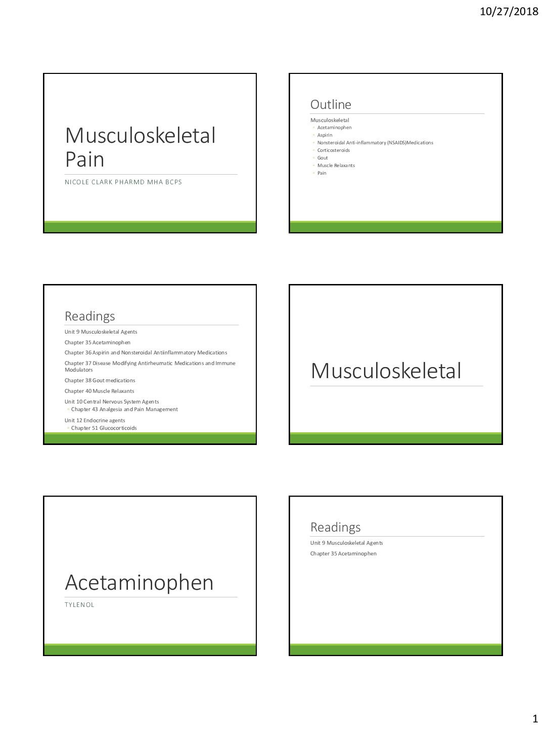 Preview image for Rivier University NSG 518AOL Musculosketal.pain 2018 slides