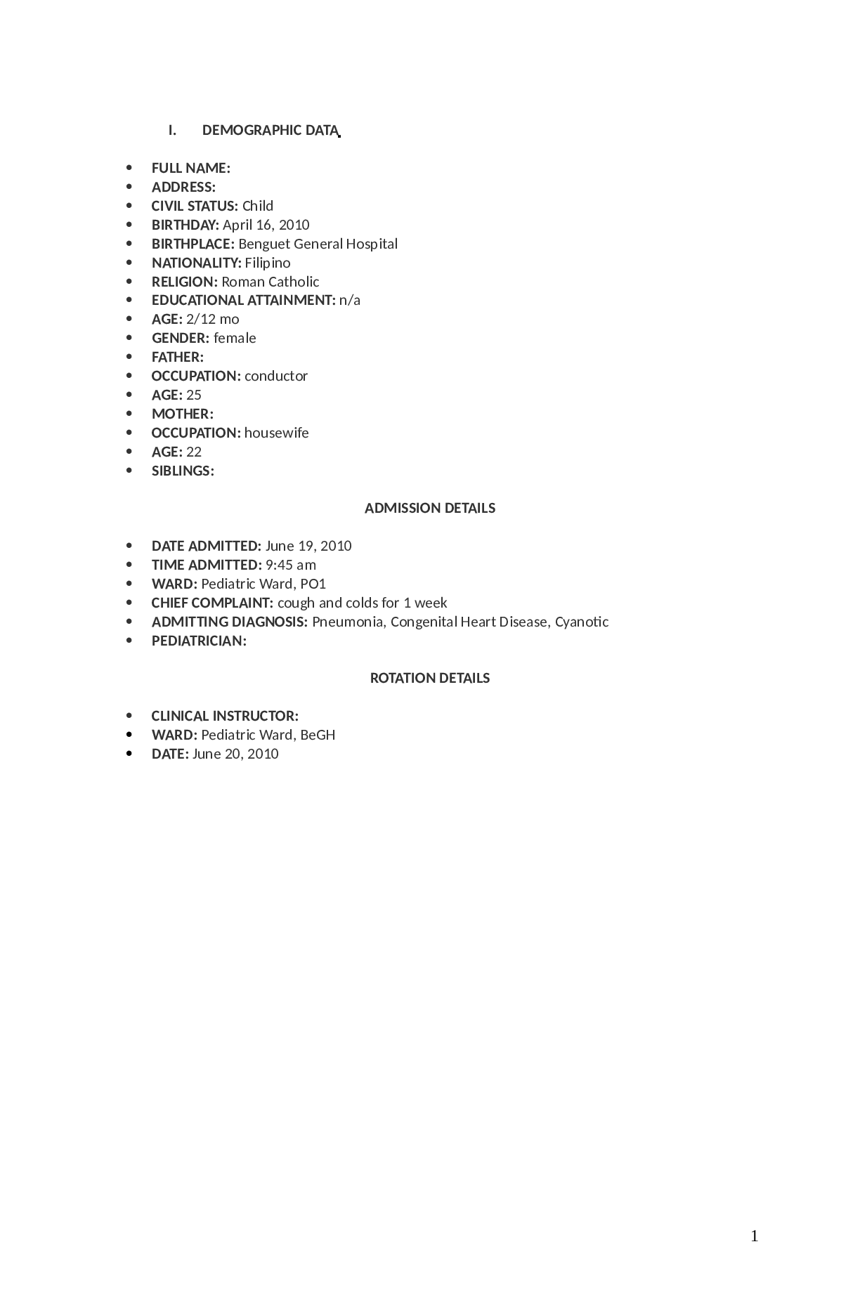 Preview image of NCP for Pneumonia with CHD document