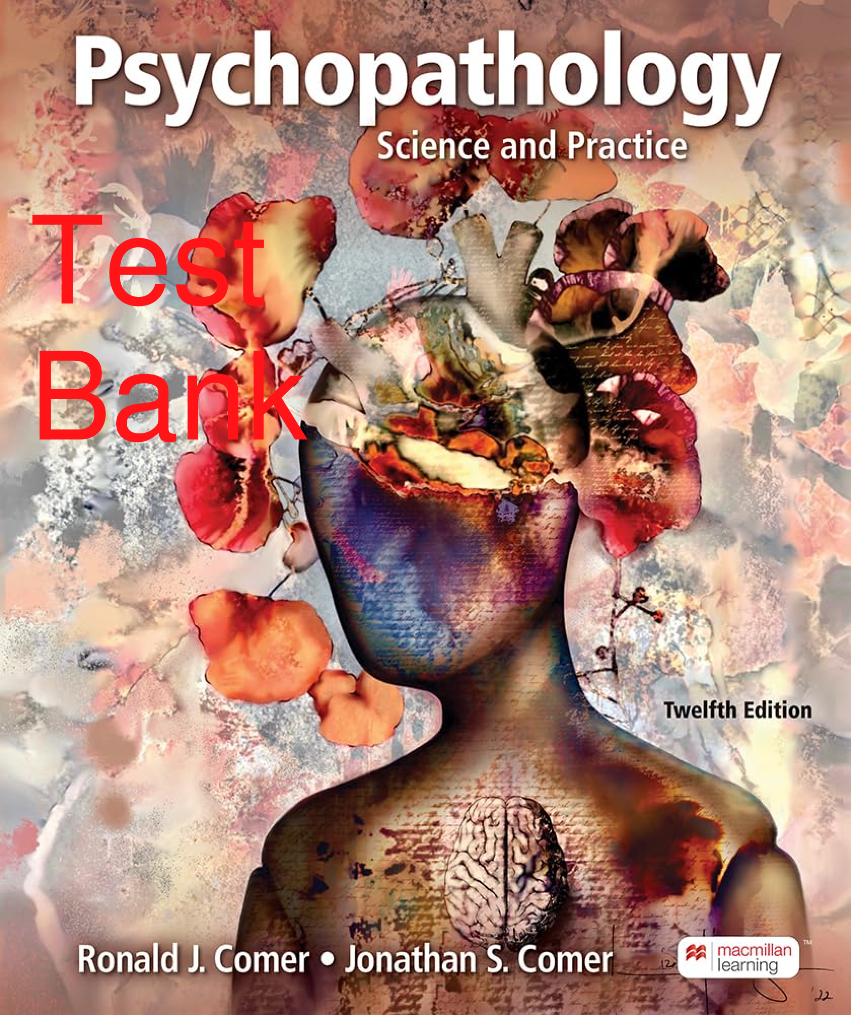 Preview of Test Bank Psychopathology Science and Practice 12th Edition By Ronald Comer, Jonathan Come