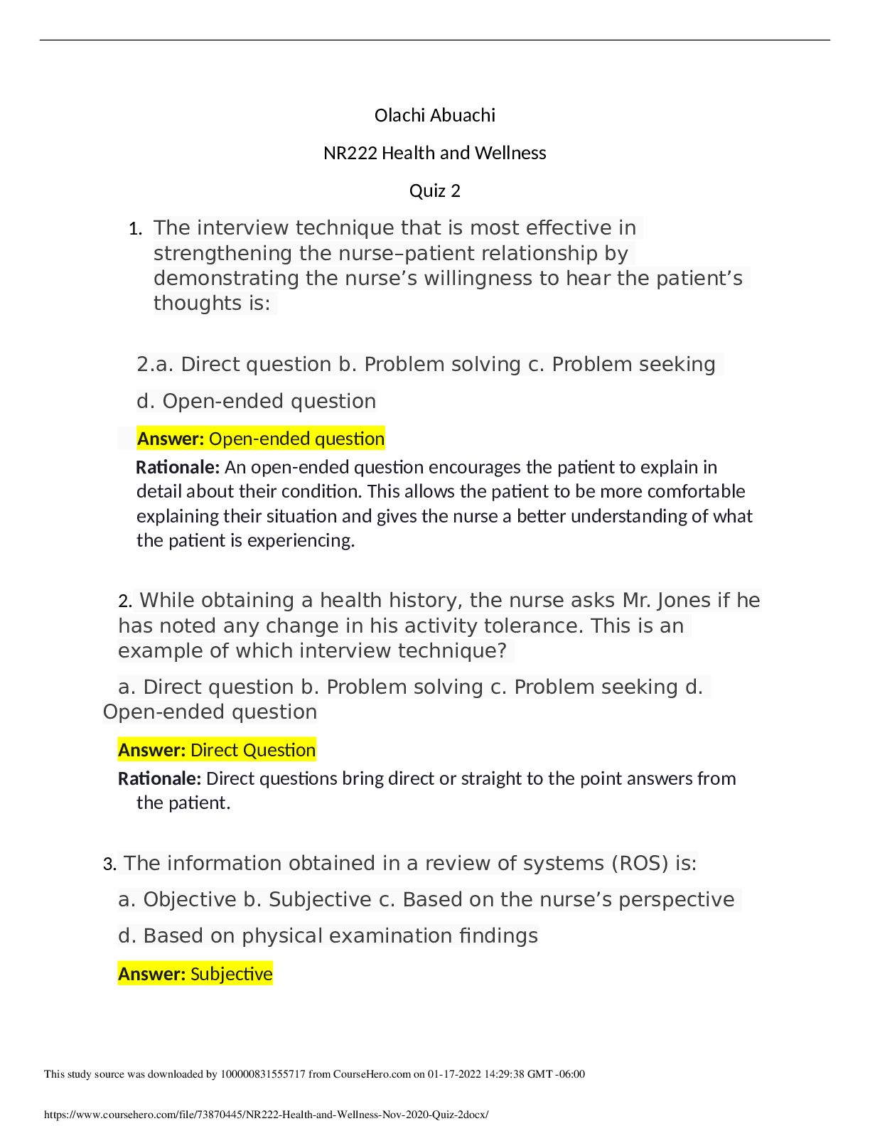 Preview image for NR222 Health and Wellness