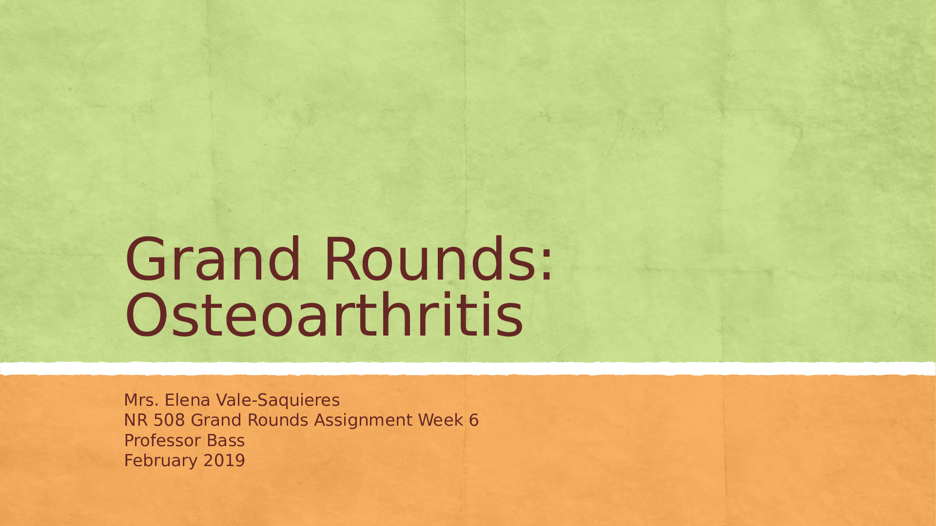 Preview image of NR508GrandRoundsOsteoarthritisWeek6 document