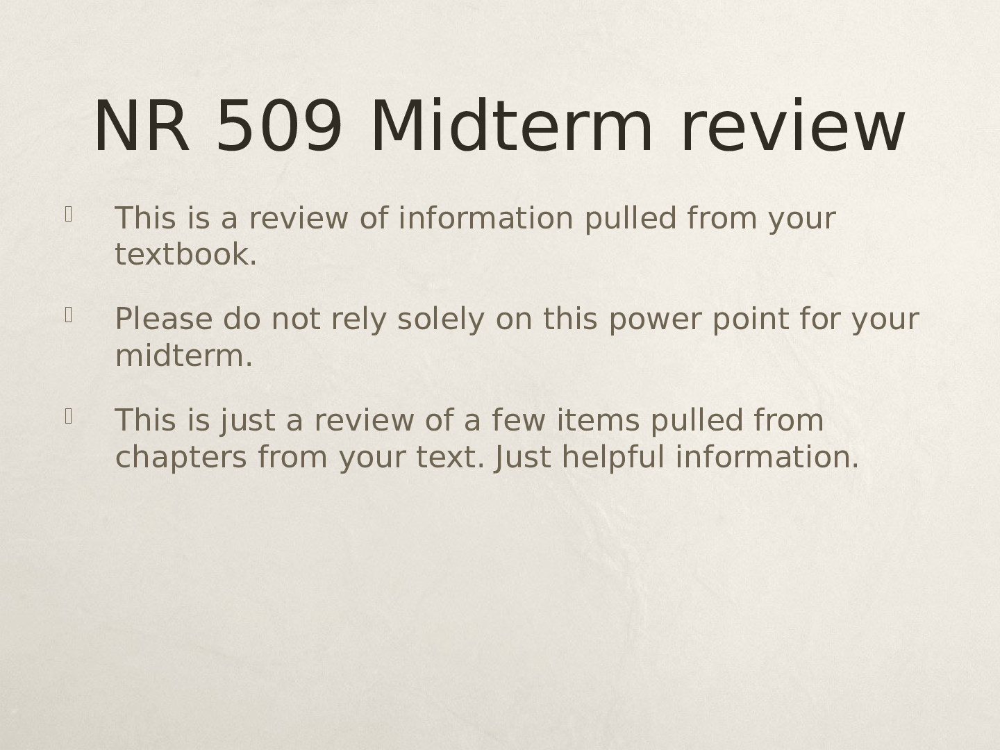 Preview image for NR509 / NR 509 Midterm Exam Review  : Advanced Physical Assessment - Chamberlain
