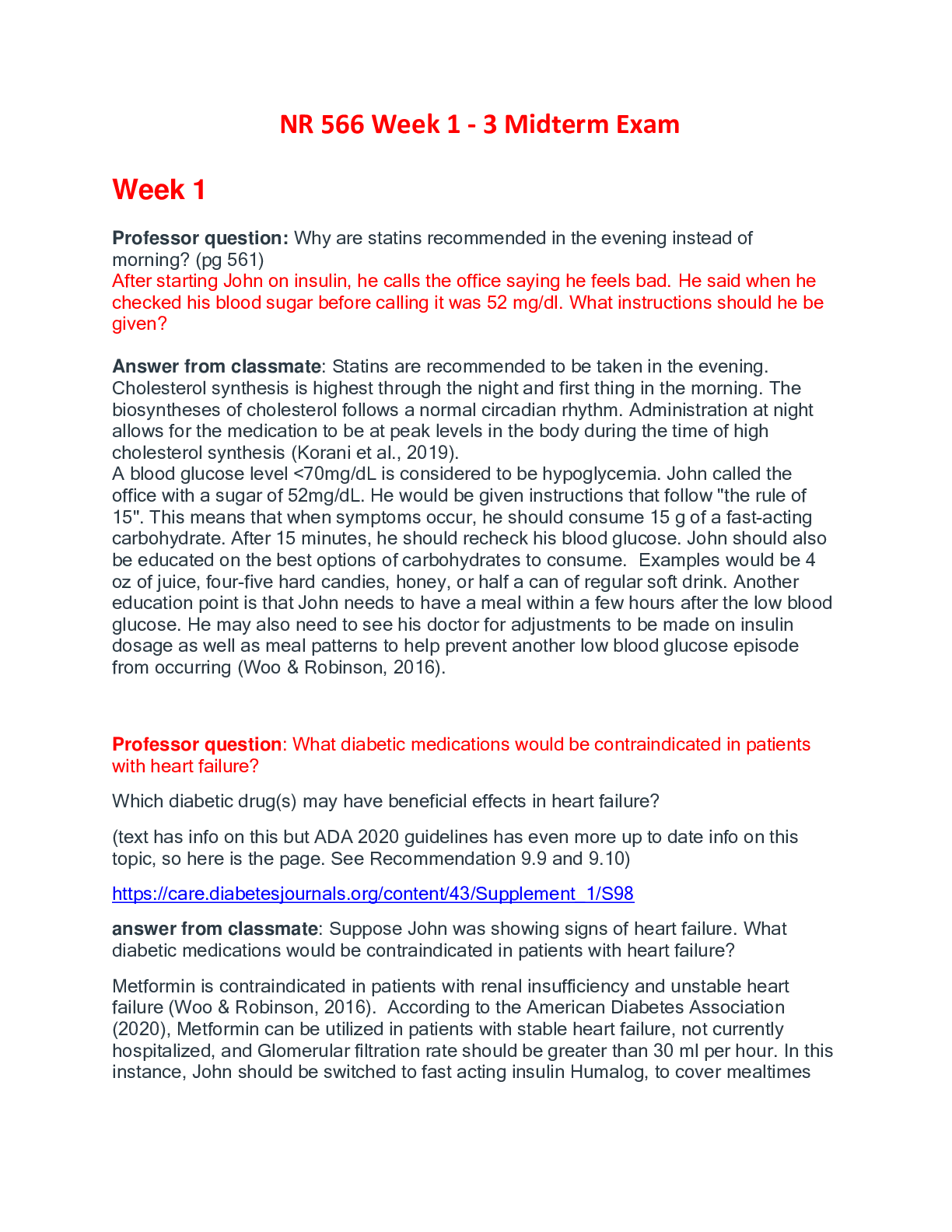 Preview image for NR 566 Week 1 - 3 Midterm Exam