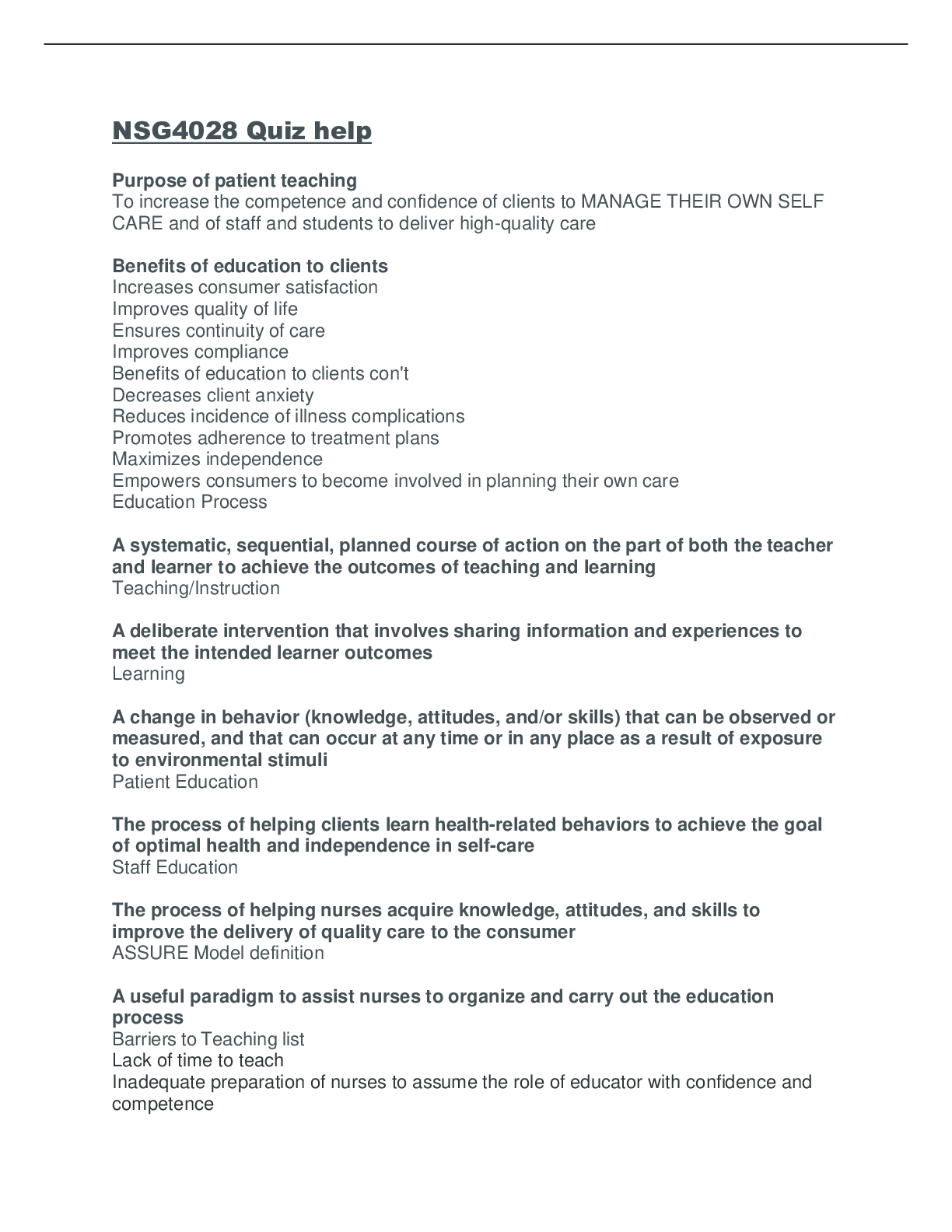 Preview image of NSG4028_Quiz_help document