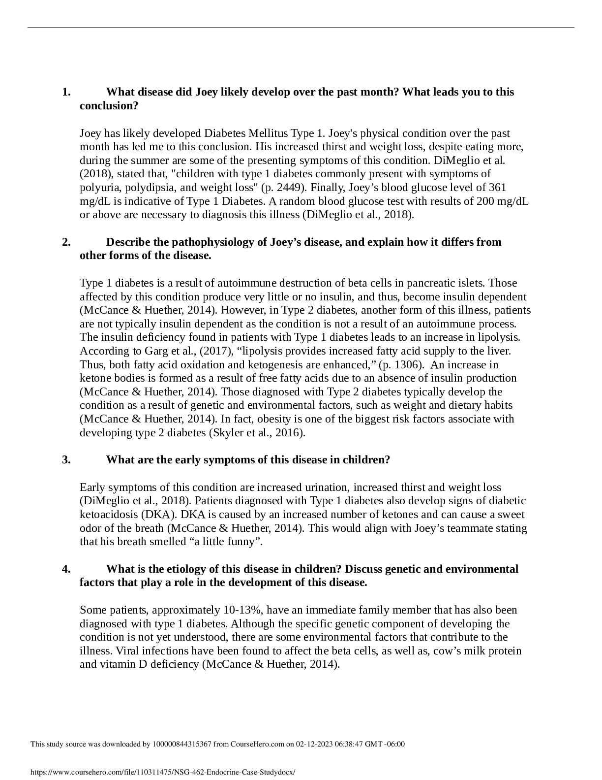 Preview image of NSG_462_Endocrine_Case_Study document