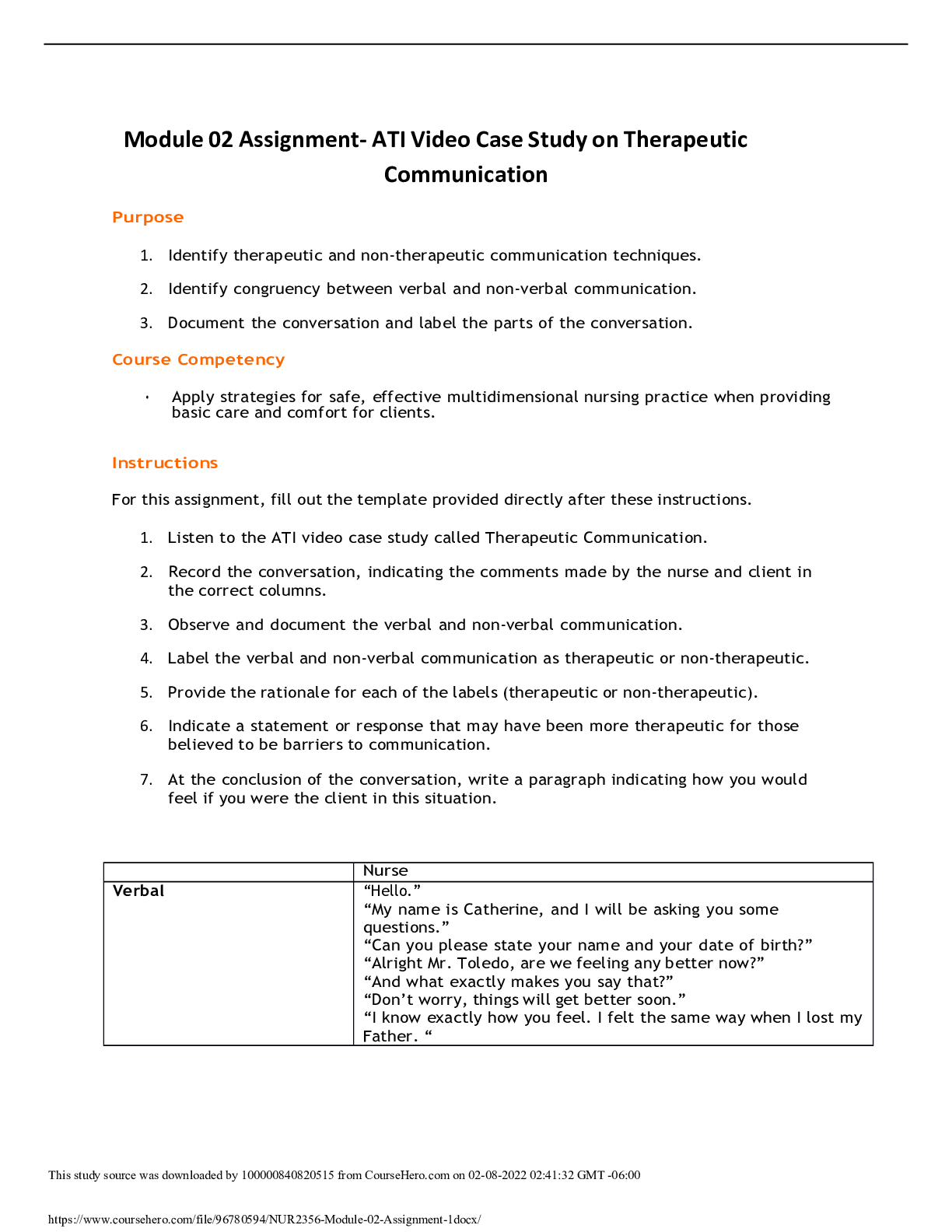Preview image of NUR2356_Module 02 Assignment-1 document