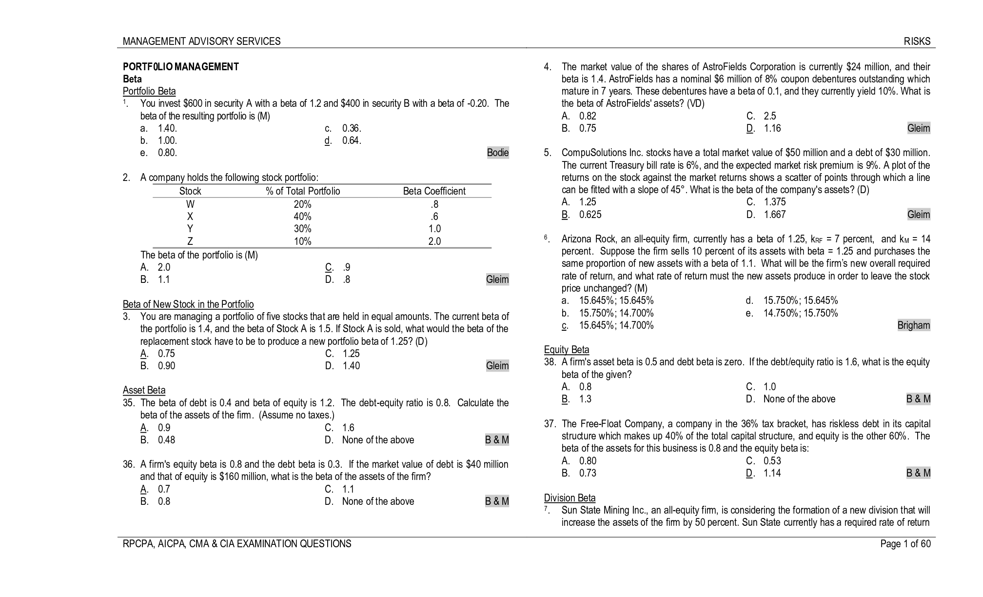 Preview image of Santa Rosa Junior College - ACCOUNTING 101P04 - Risks document