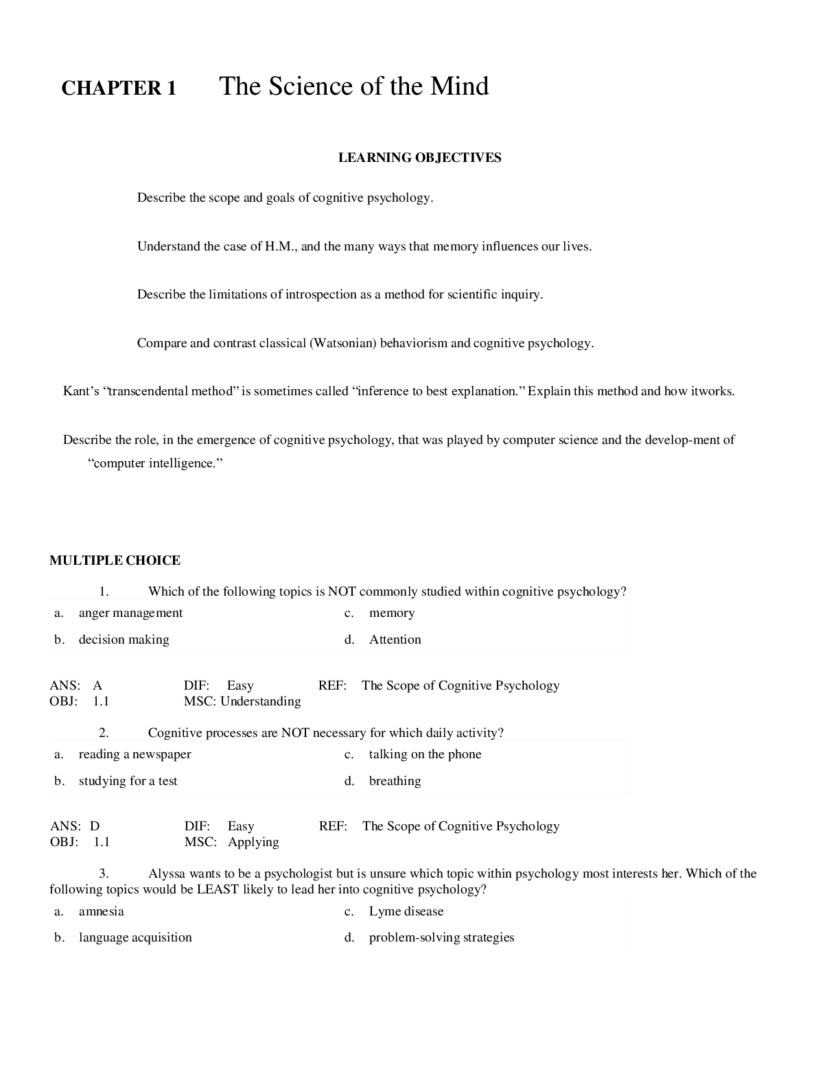 Preview image of PSYCH PS260 Test Bank (Comprehensive Solutions) document