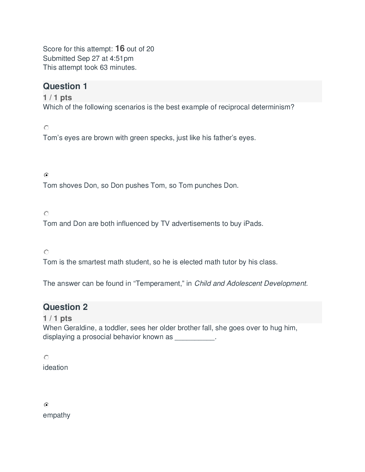 Preview image of PSY104 Week 4 Reading Exam Review. Latest Update document