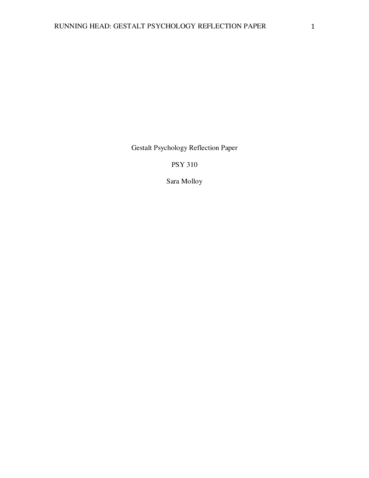 Preview image for PSY 310 Week 4 Rosalinda Rodriguez Gestalt Psychology Reflection Paper