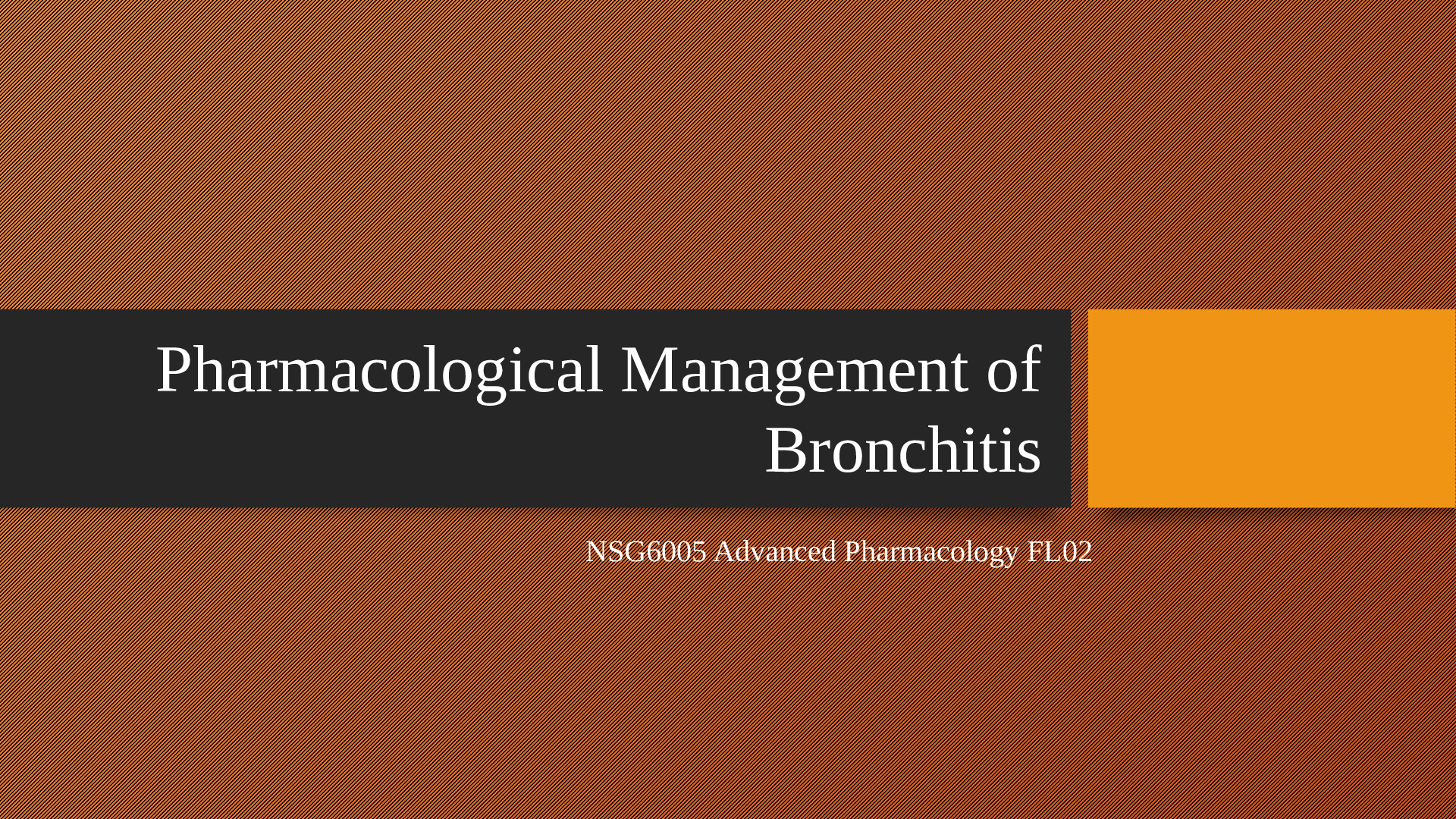 Preview image for South University NSG 6005 Pharmacological Management of Bronchitis