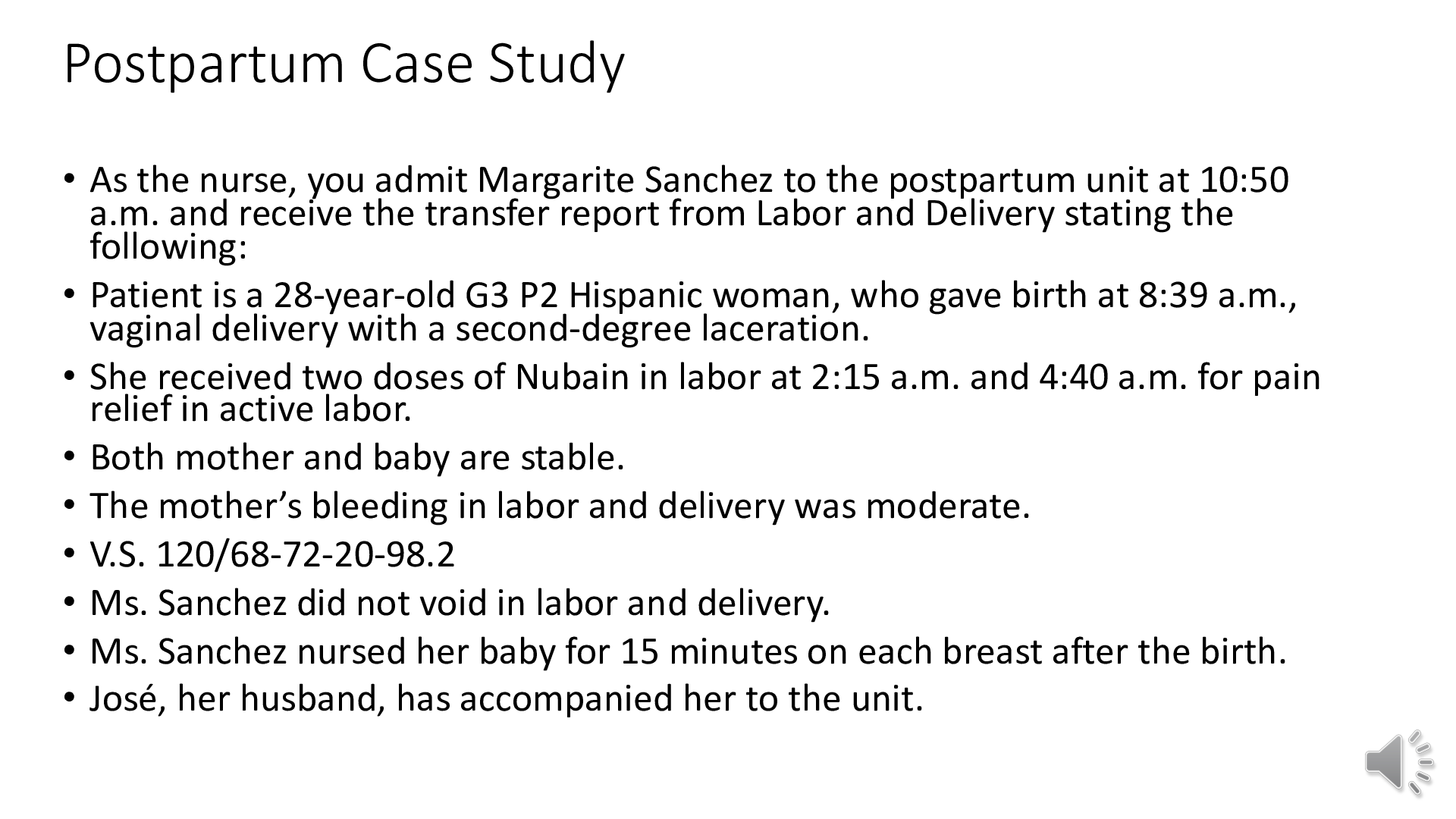 Preview image of Postpartum Complications Case Study document
