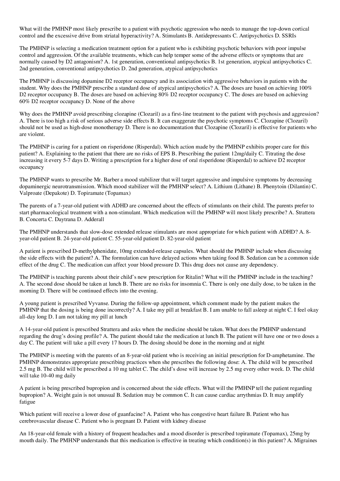 Preview image of [Solved] Questions NURS 6630 Final Exam Questions document