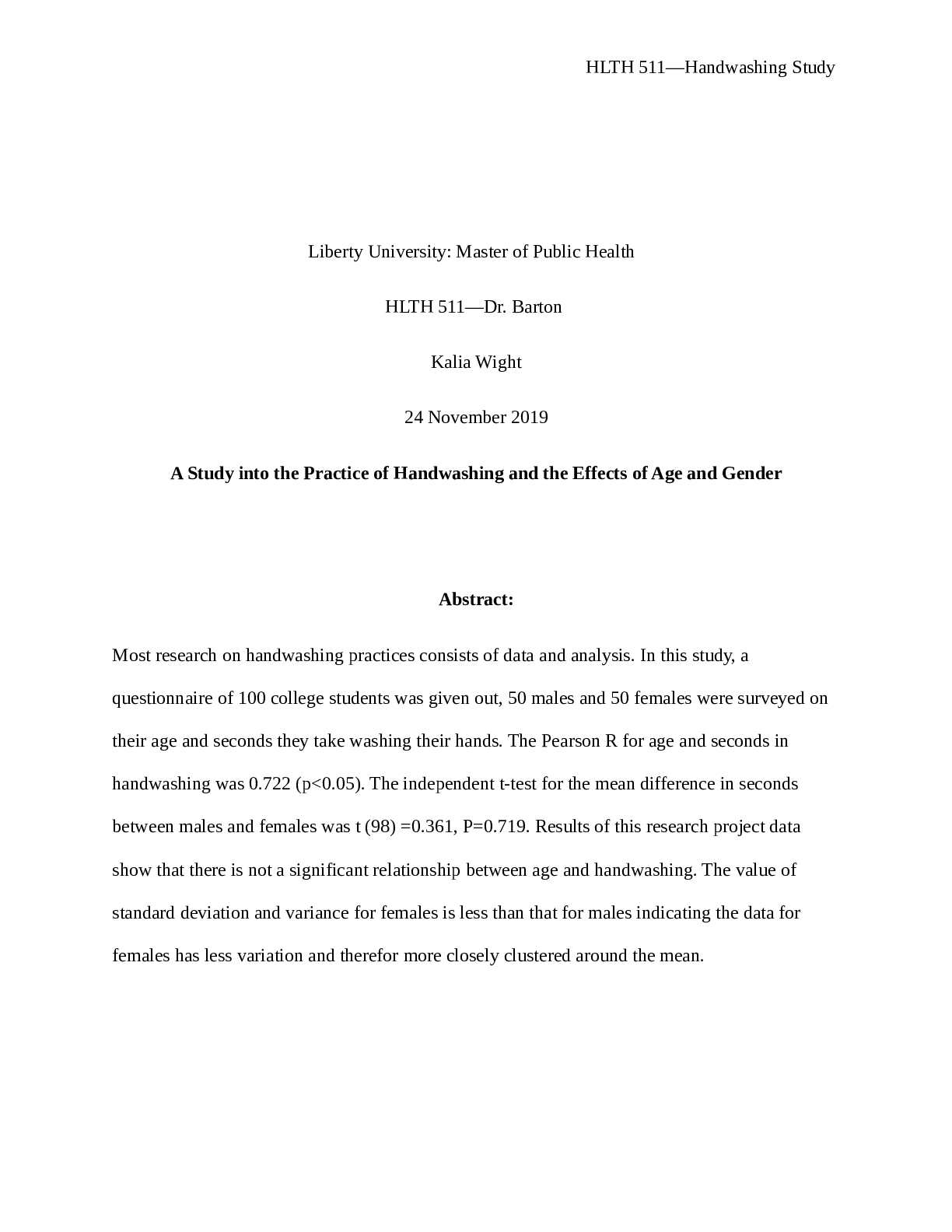 Preview image of HLTH 511Research Project document