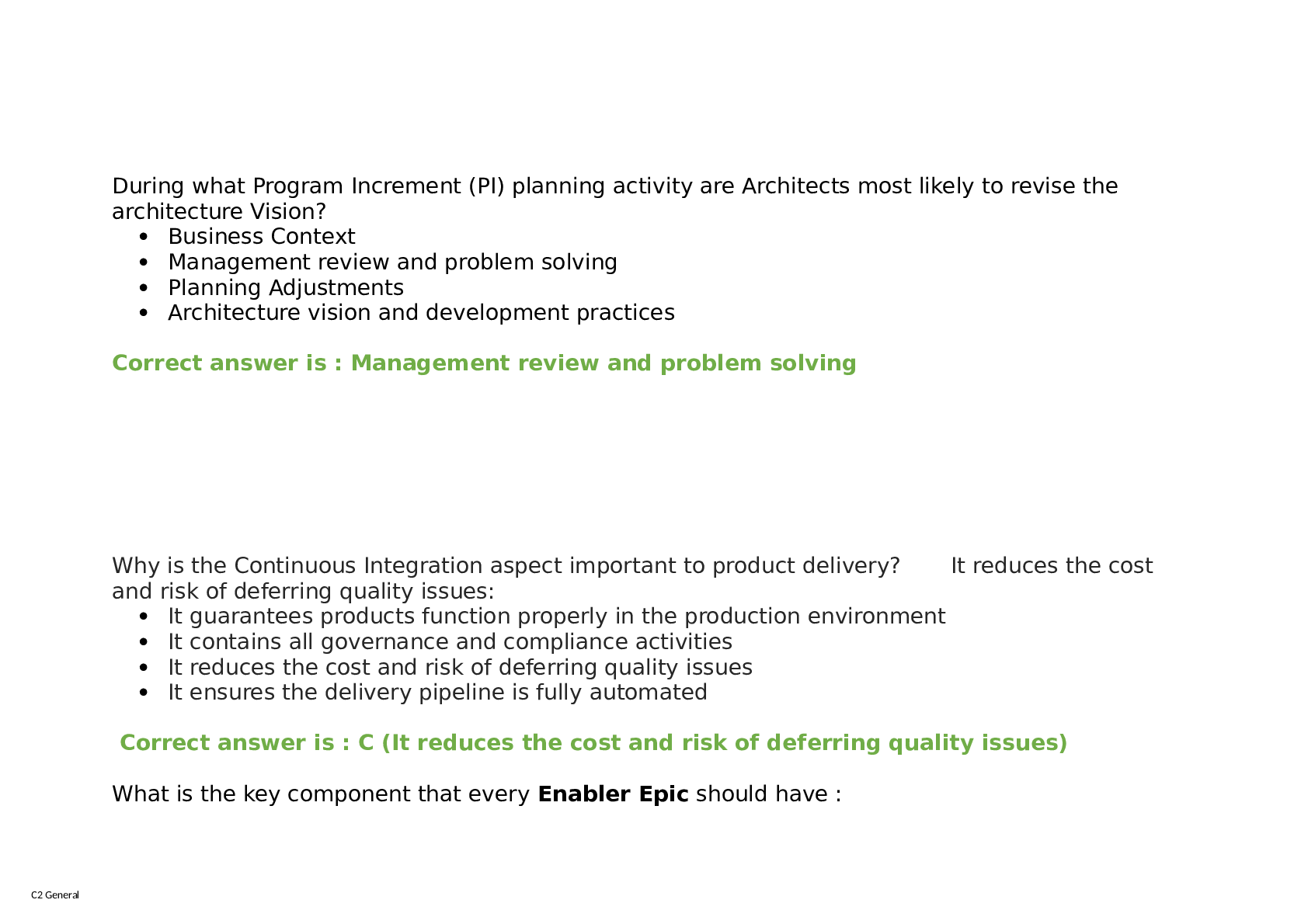 Preview image for Safe 5.0 SPC practice test questions and answers 2022