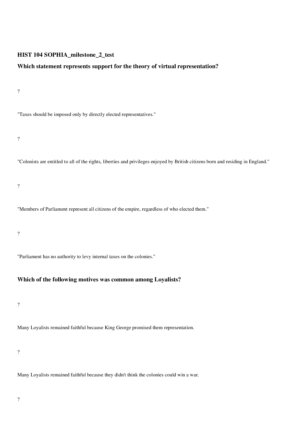 Preview image of HIST 104 SOPHIA_milestone_2_test,100% CORRECT document