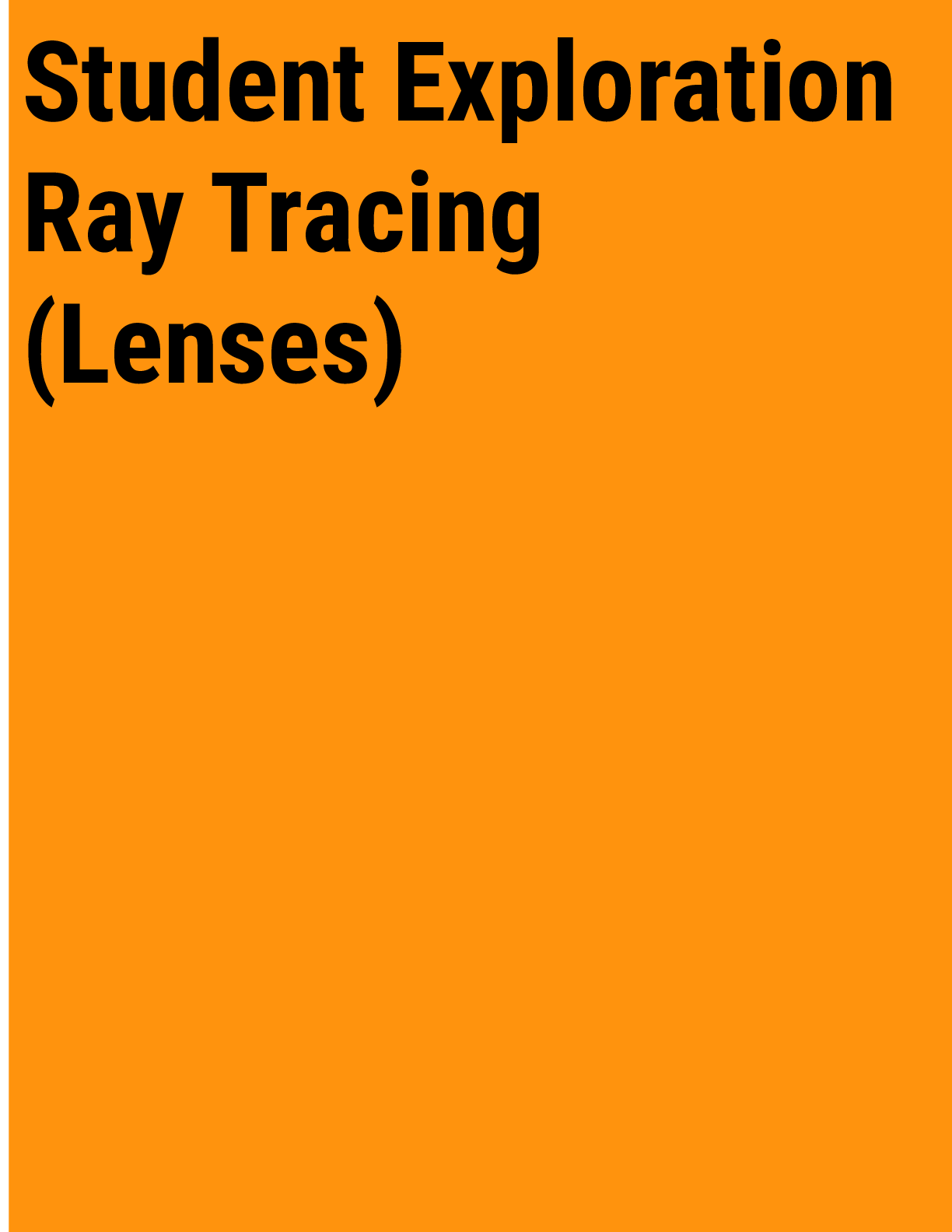 Student Exploration: Ray Tracing (Mirrors) (ANSWER KEY) GIZMO ...