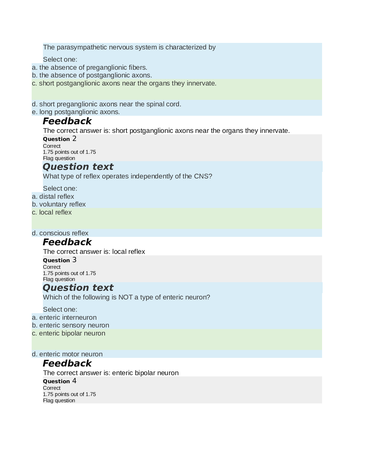 Preview of Fullerton CollegeBIOL MISCTest 15 WITH 100% CORRECT ANSWERS