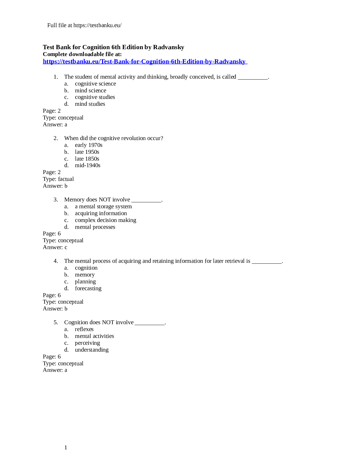 Preview image for Test_Bank_for_Cognition_6th_Edition___1_.doc
