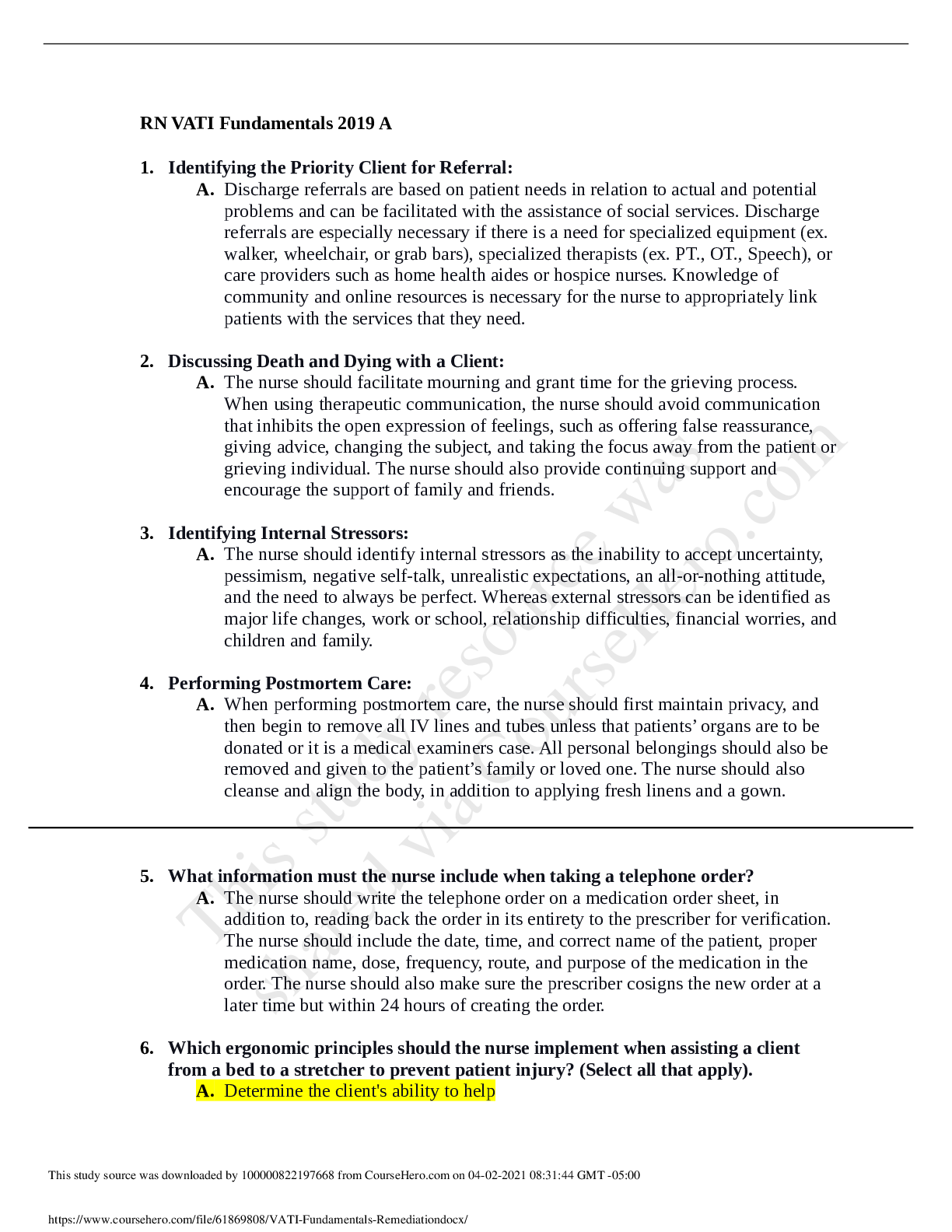 Preview image for VATI Fundamentals Remediation
