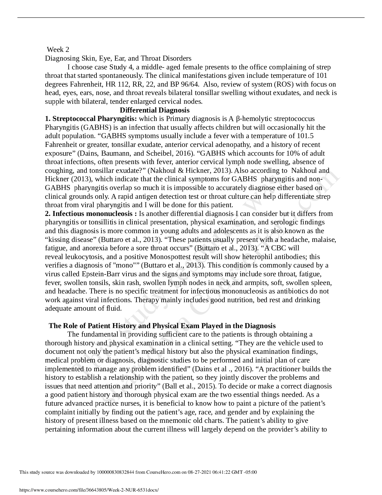 Preview image for Week 2 NUR 6531