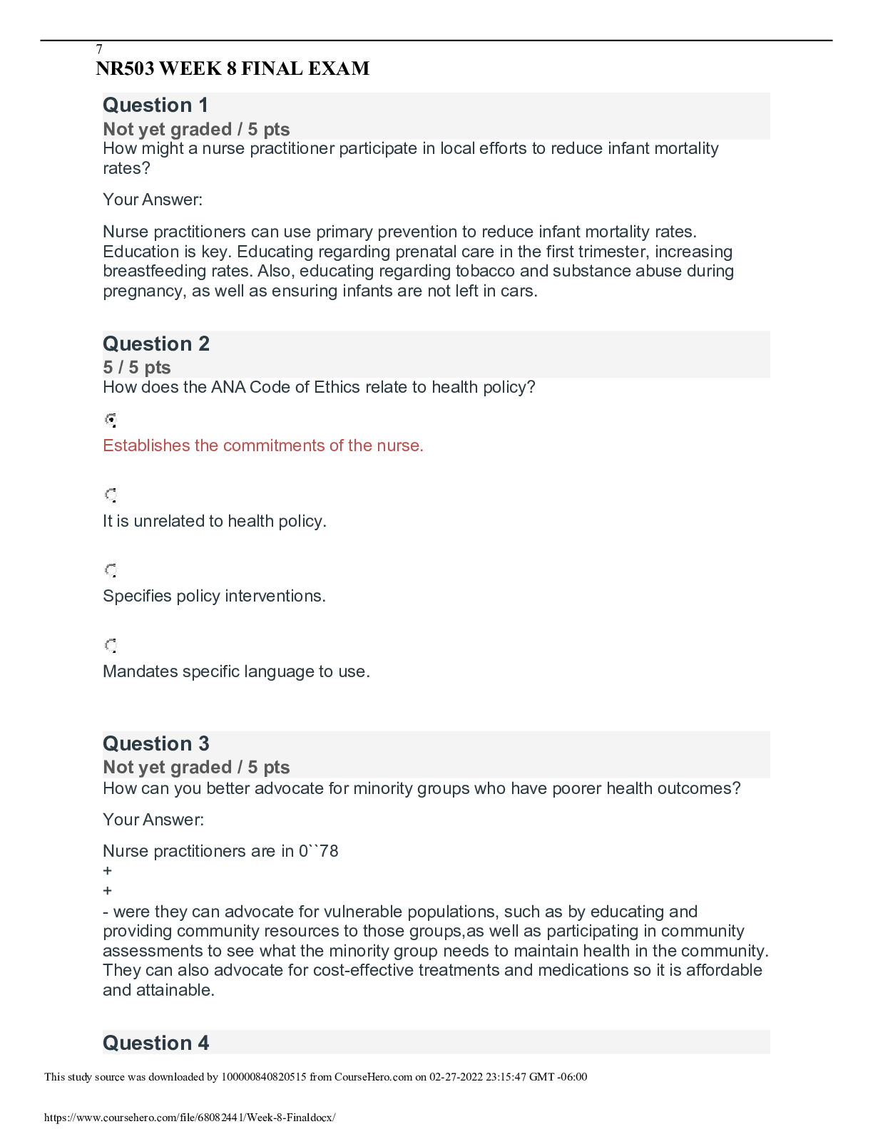 Preview image of NR503WEEK8 FINALEXAM document