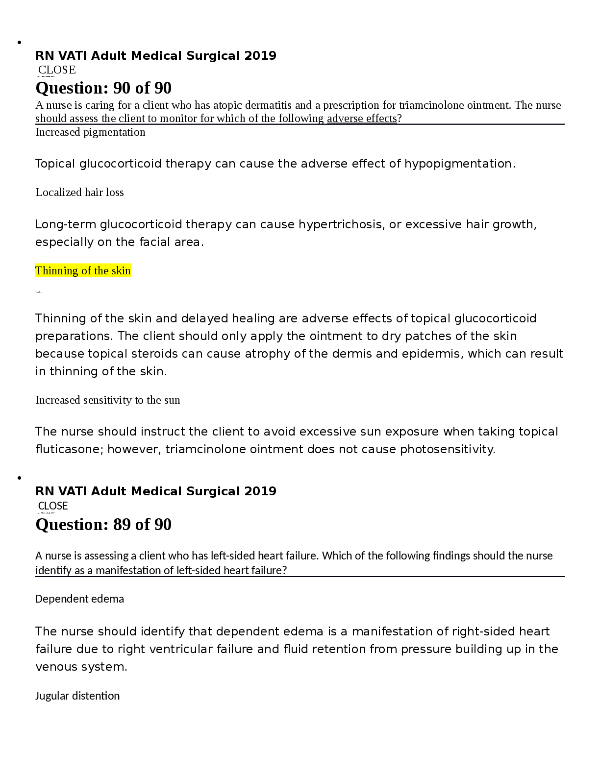 Preview image for RN VATI Adult Medical Surgical - Real Exam Scored 100% With Screenshot Proof
