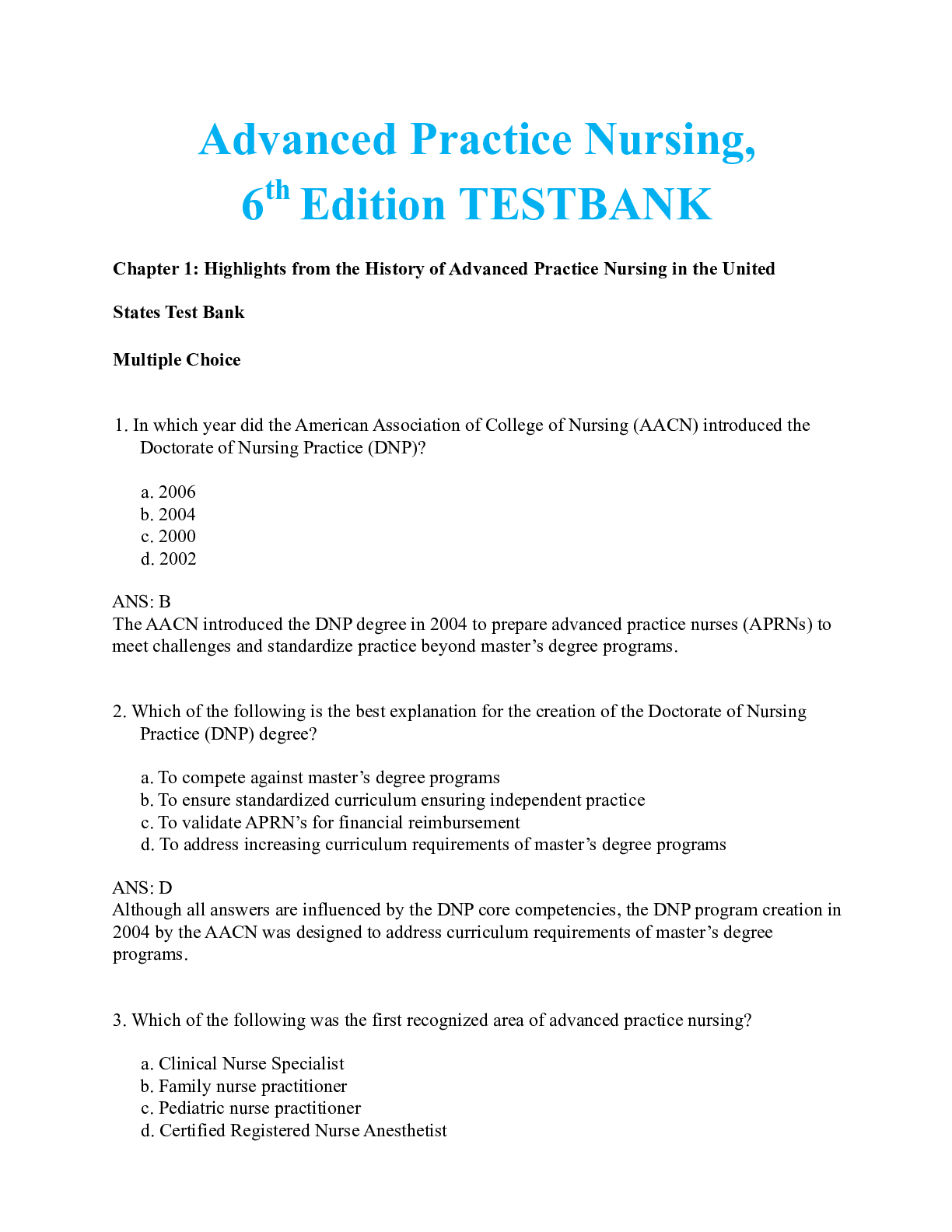 Preview image for _Advanced_Practice_Nursing_6th_Edition_Test_Bank.pdf