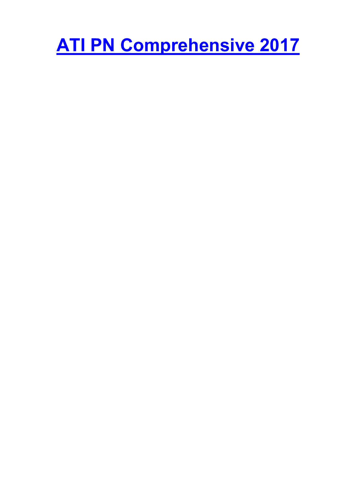 Preview image of ATI PN Comprehensive 2017 UPDATED document