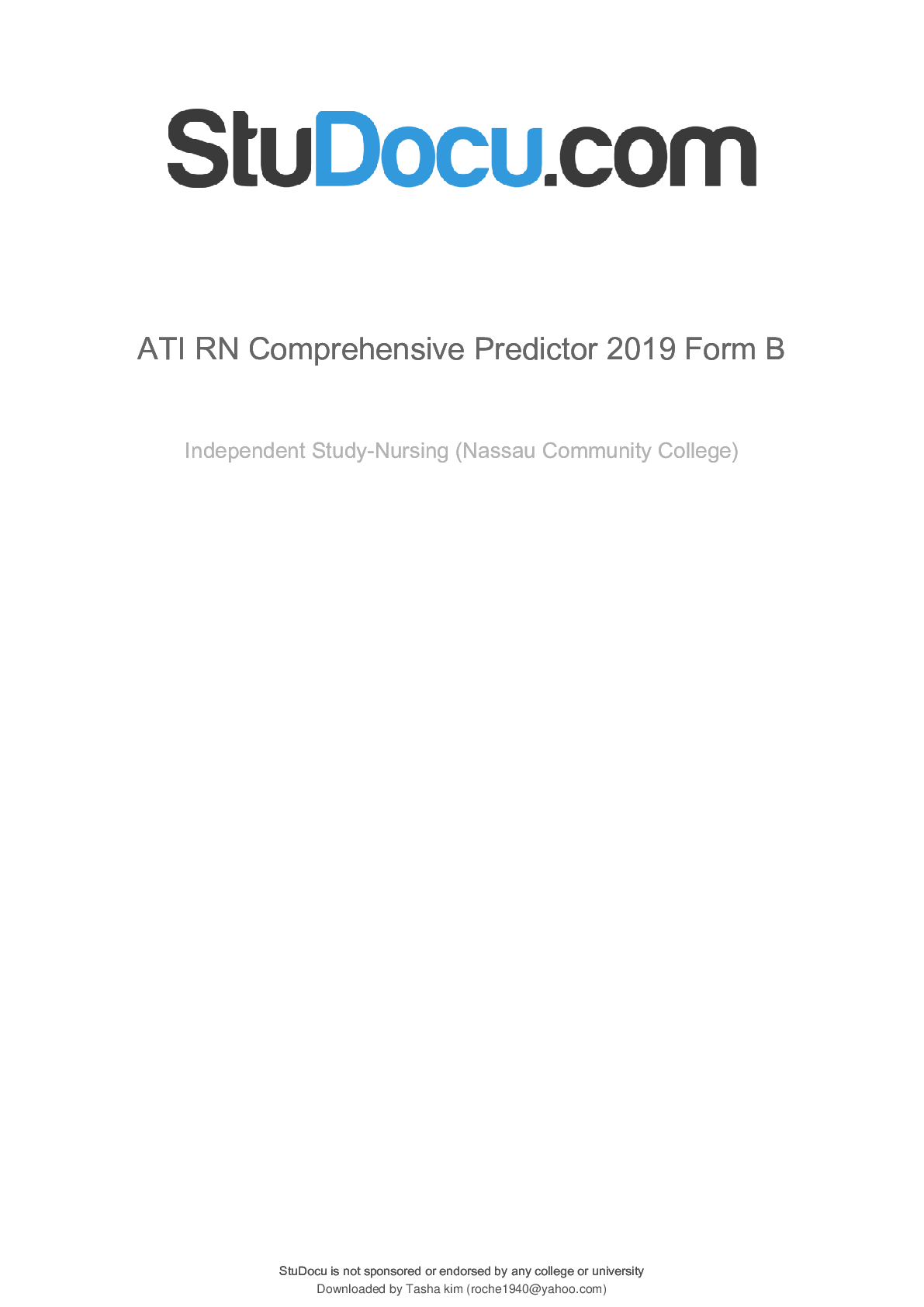 Preview image for ati-rn-comprehensive-predictor