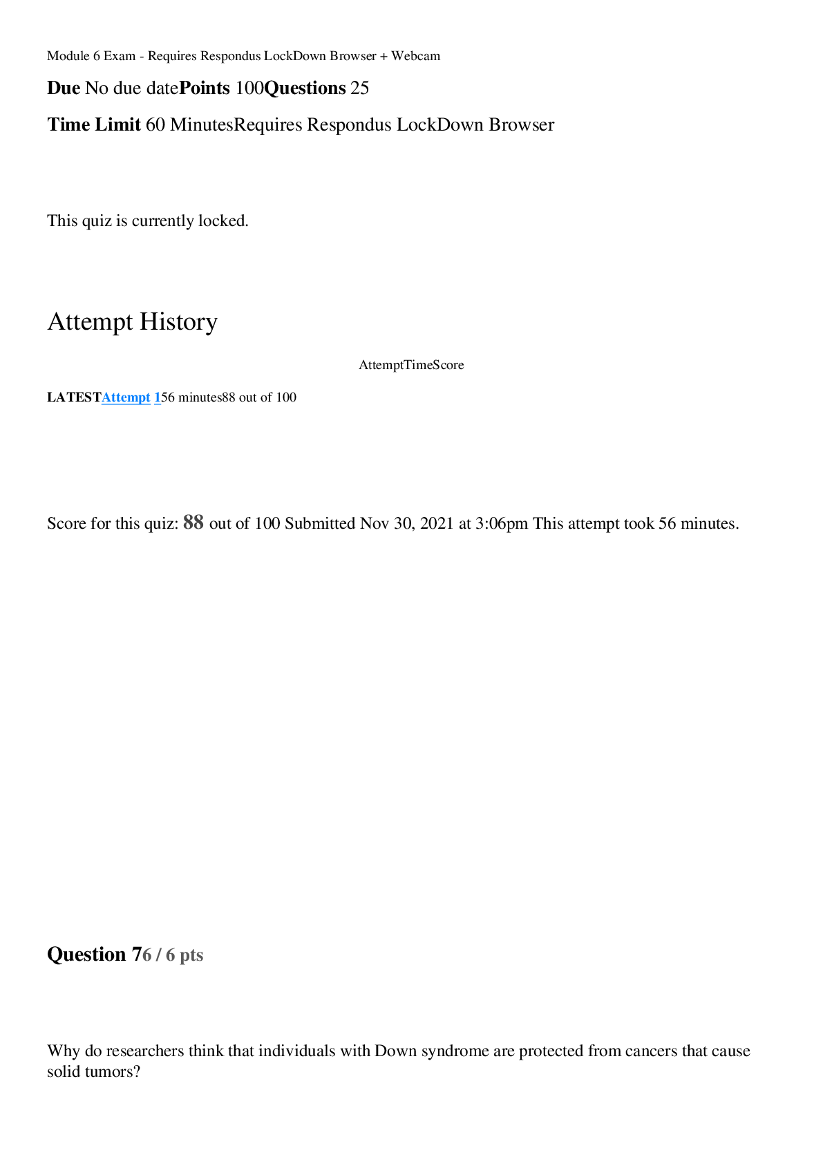 Preview image for (Portage Learning) BIOD 210 Module 6 Exam Genetics