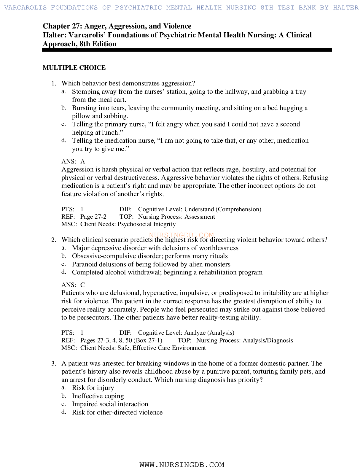 Preview image of Chapter 27  Diagnostic Microbiology ,100% CORRECT document