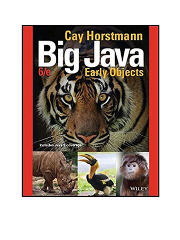 Preview page 1 of eBook [PDF] Big Java Early Objects, 6th Edition By Cay S. Horstmann