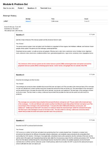 Preview page 1 of Nursing BS 231 Module 6 Problem Set Pathophysiology 2021- Portage Learning
