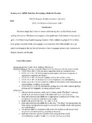 Preview page 1 of D182 Task 1  Developing Reflective Practice.docx    Running head: OHM2 Task One: Developin