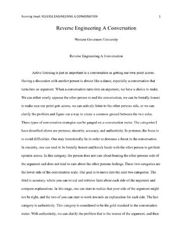 Preview page 1 of reverse_engineering_a_conversation.docx  Reverse Engineering A Conversation  Western Gover