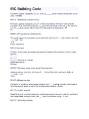 Preview of IRC Building Code